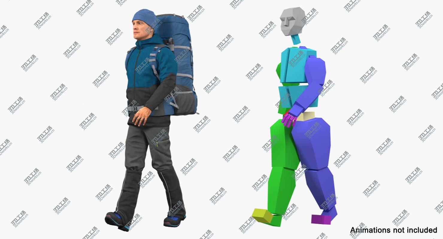 images/goods_img/2021040234/3D Winter Hiking Clothes Man with Backpack Rigged/5.jpg